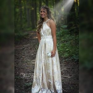 Rose & ivory dress